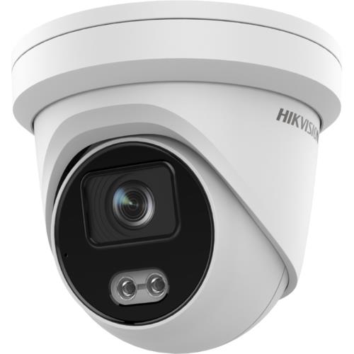 Hikvision DS-2CD2347G2-L Pro Series, ColorVu IP67 4MP 2.8mm Fixed Lens IP Turret Camera, White